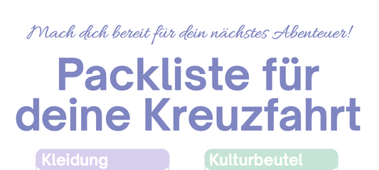 Packliste für deine Kreuzfahrt (PDF)