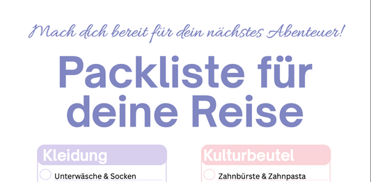 Packliste für deinen Urlaub (PDF)